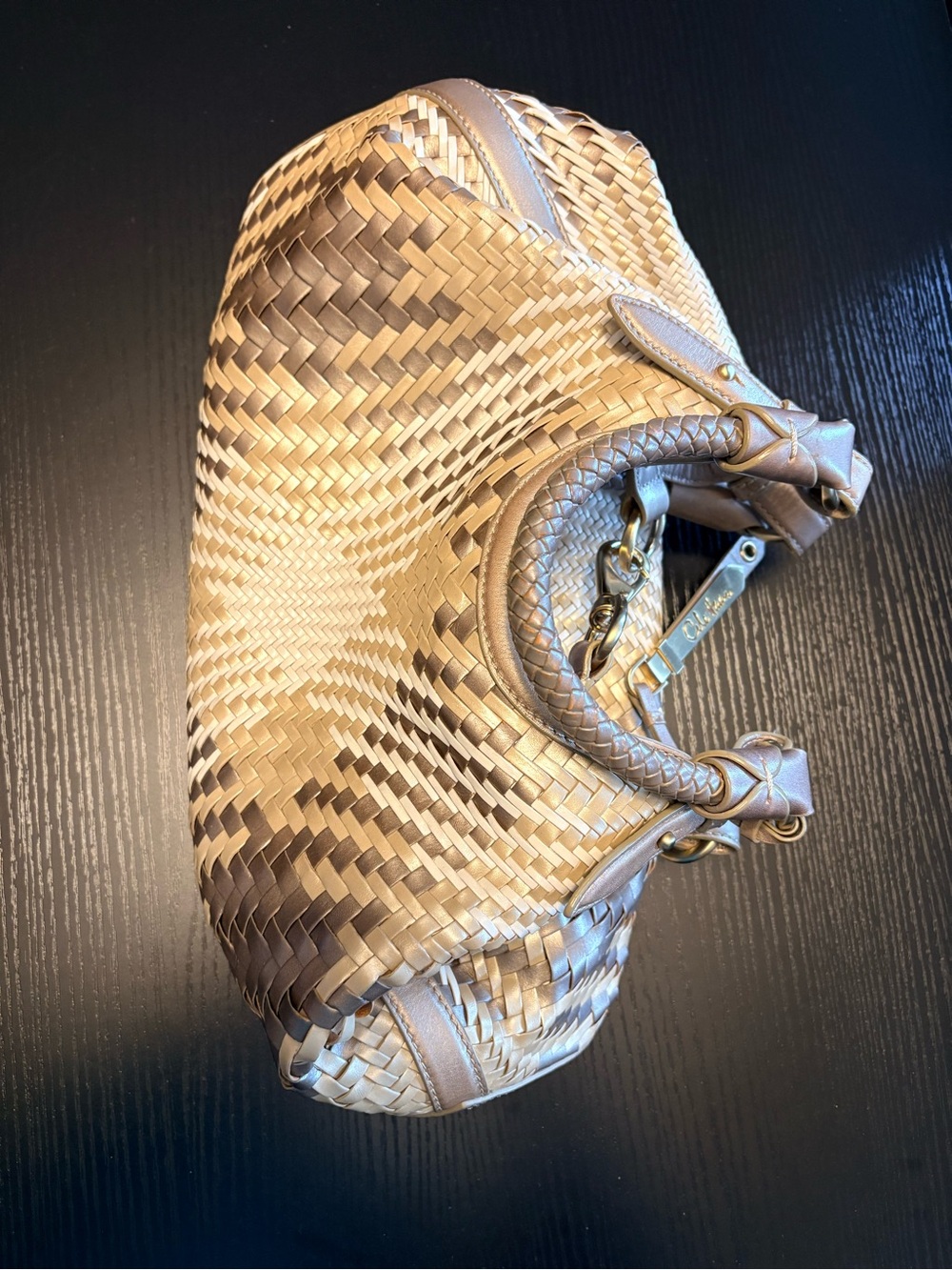 Cole Haan Woven Ombre Shoulder Bag with Dust Cover - Picture 13 of 15